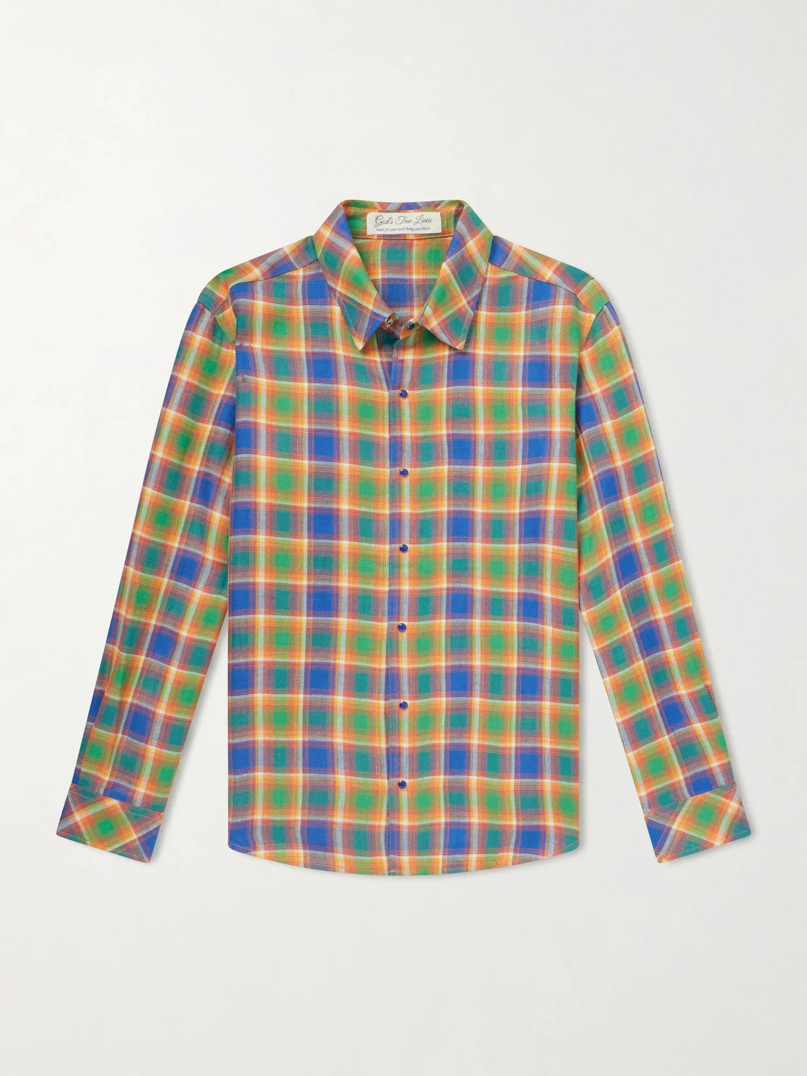 Checked Linen Shirt - 1