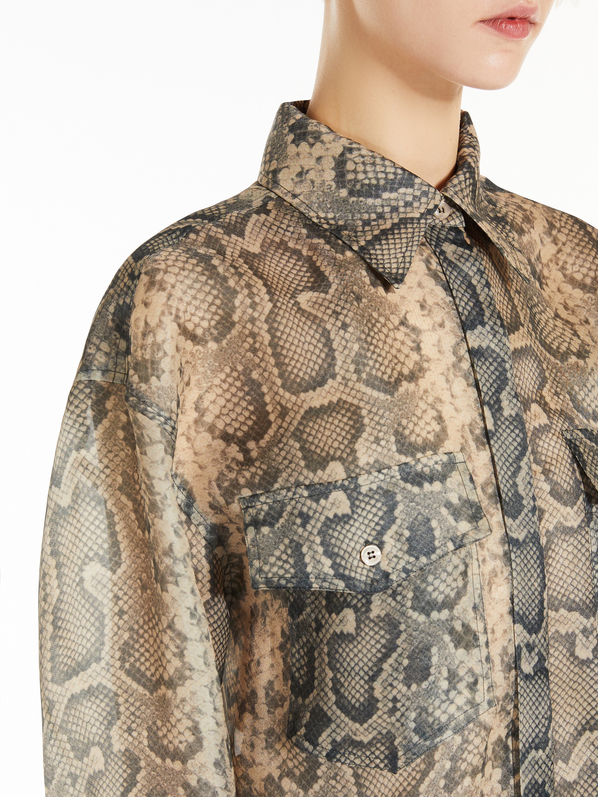 CANORE Oversized python-print tunic - 5