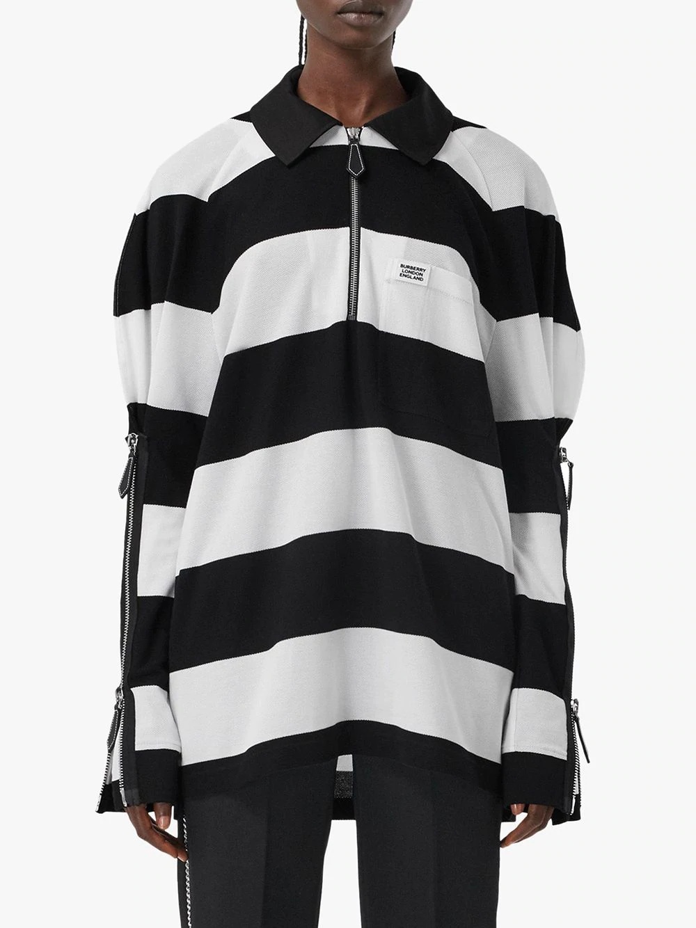 oversized striped rugby shirt - 3