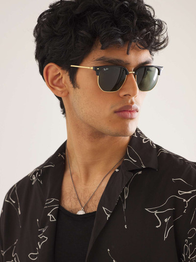 Ray-Ban Clubmaster Acetate and Gold-Tone Sunglasses outlook