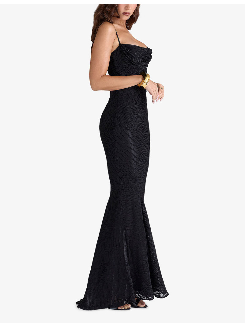 Nalani Devore Satin Maxi Gown 3