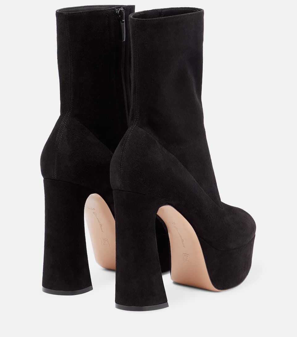 Camnero sock-fit suede ankle boots - 3