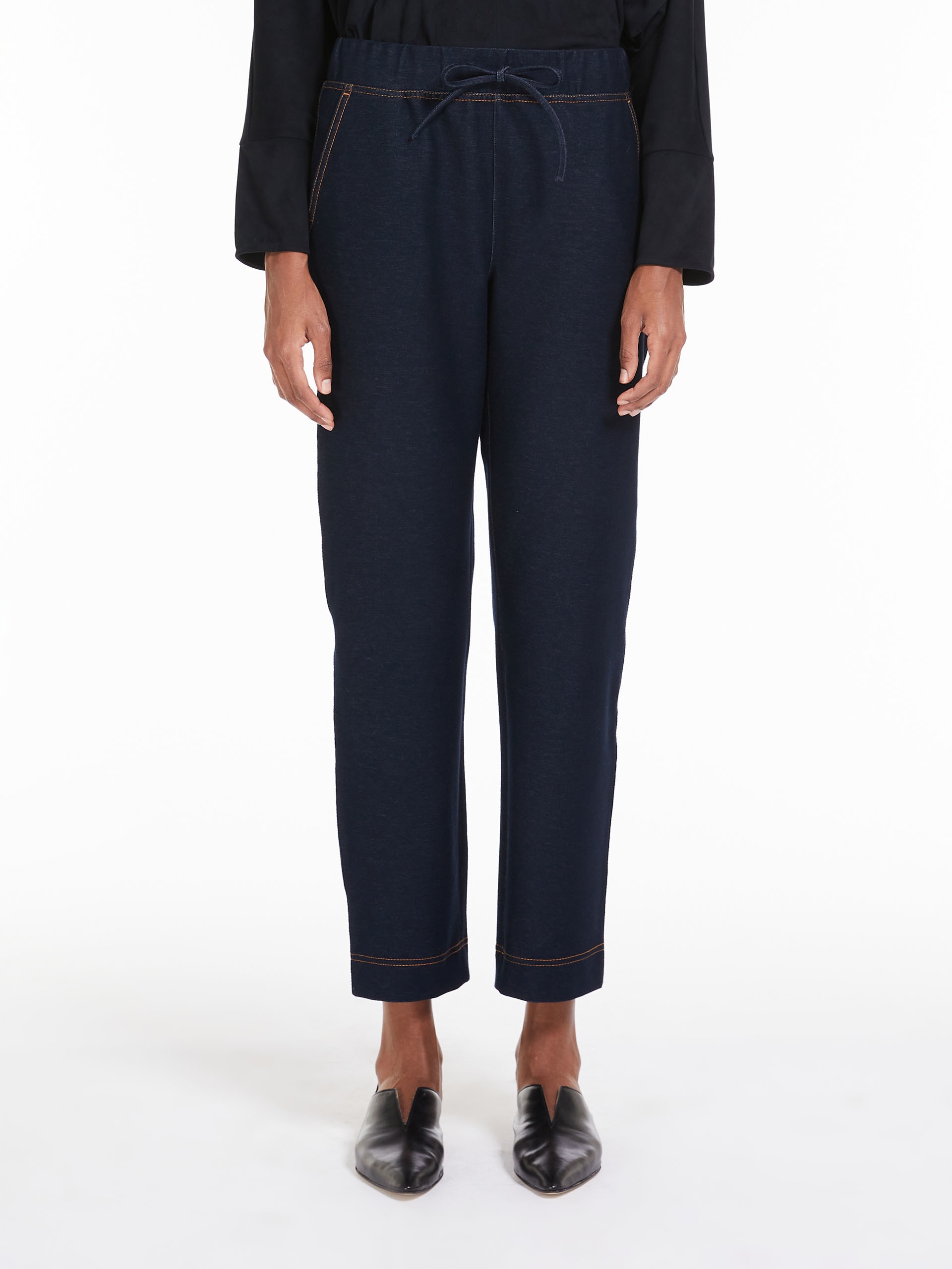 ADRIA Denim jersey joggers - 3
