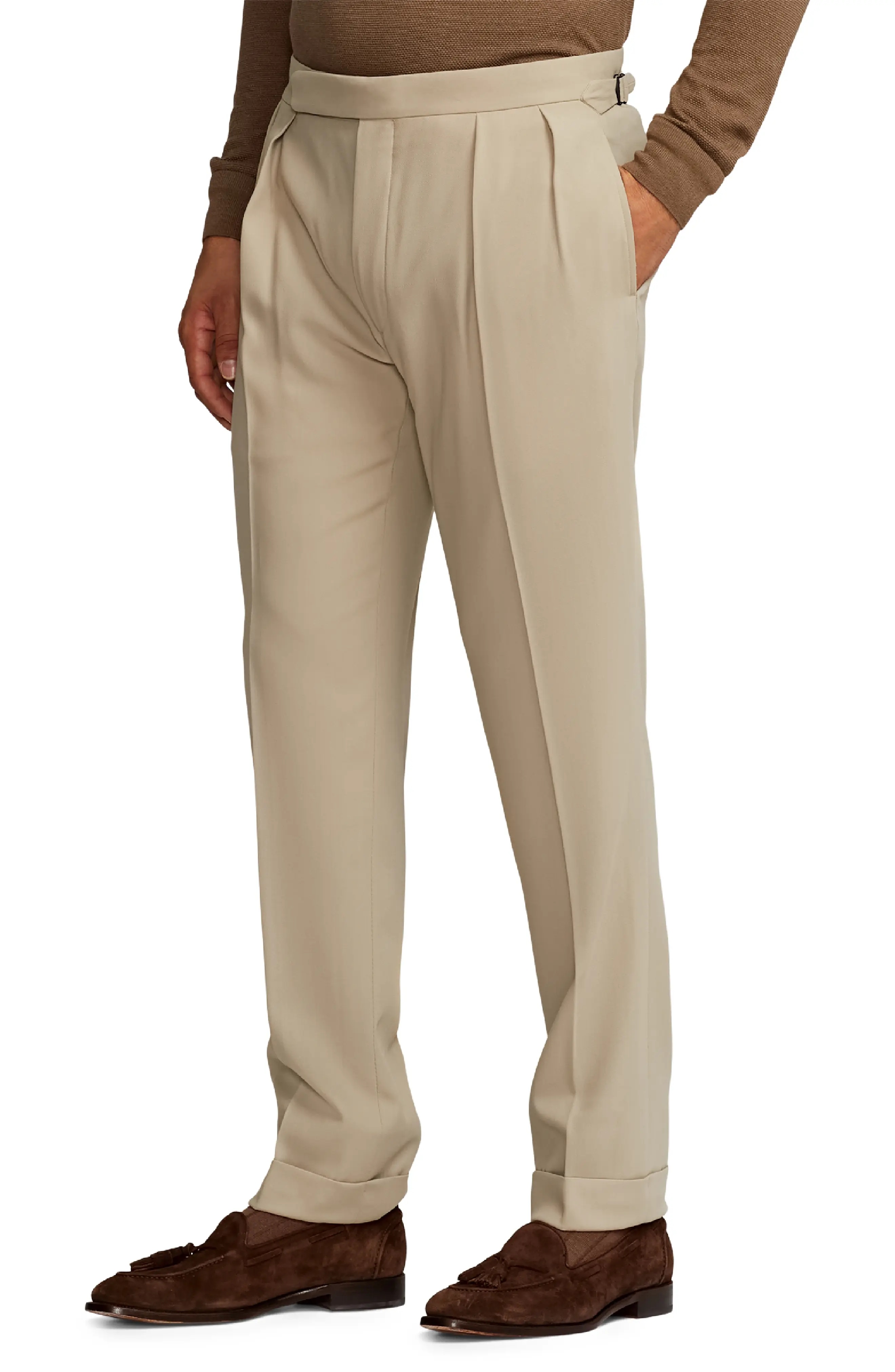 Gregory Pleated Wool Crepe Trousers - 3