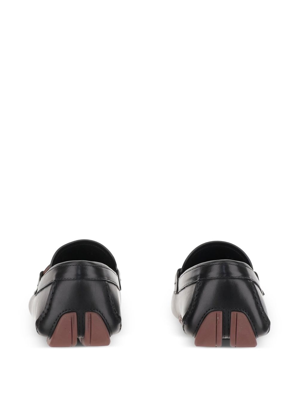 Gancini-detail leather loafers - 3