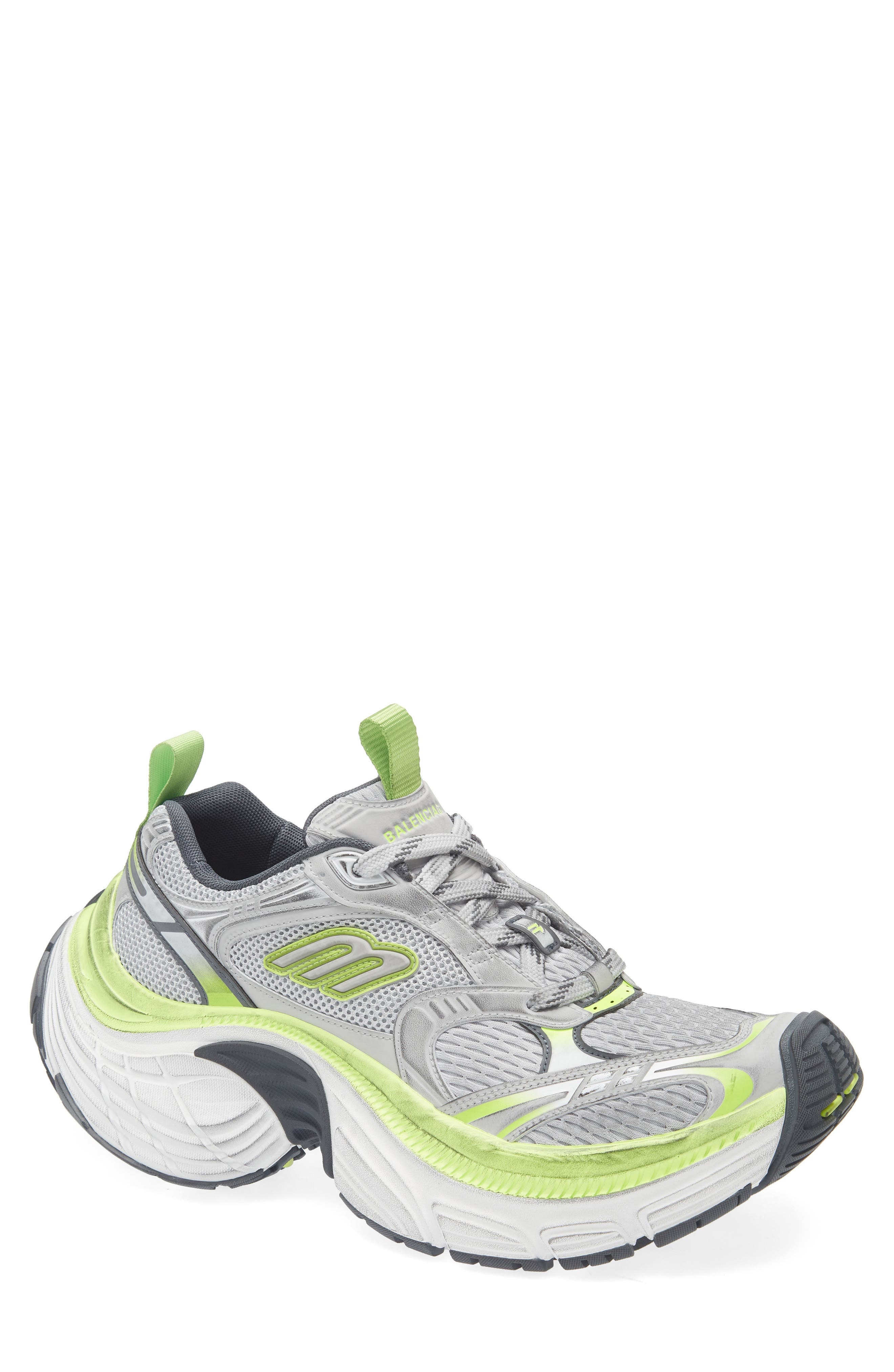 Balenciaga 10XL Sneaker in Grey/White/Green at Nordstrom - 1