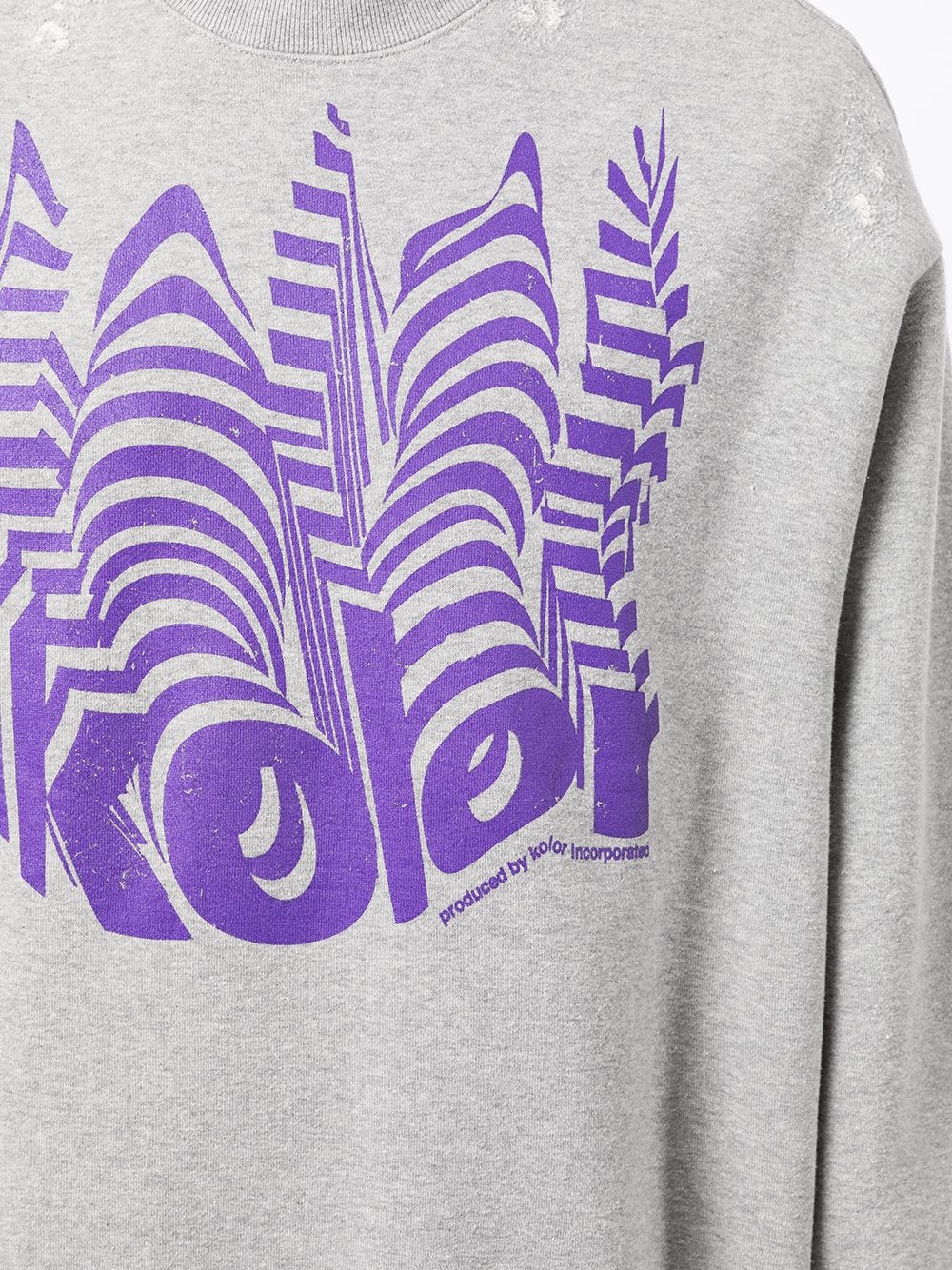 logo-print cotton sweatshirt - 5