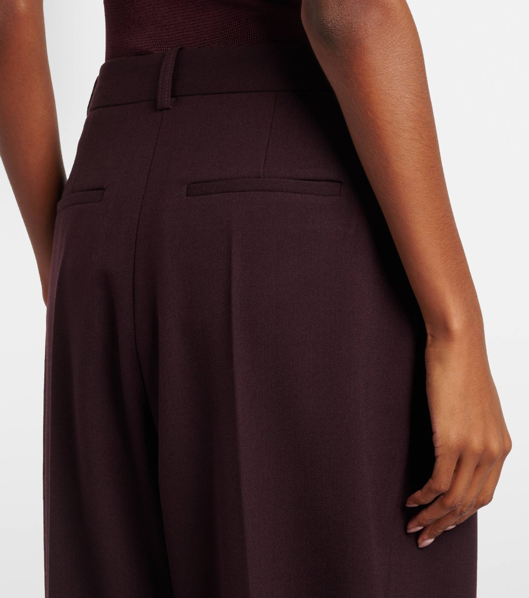 High-rise wide-leg pants - 6