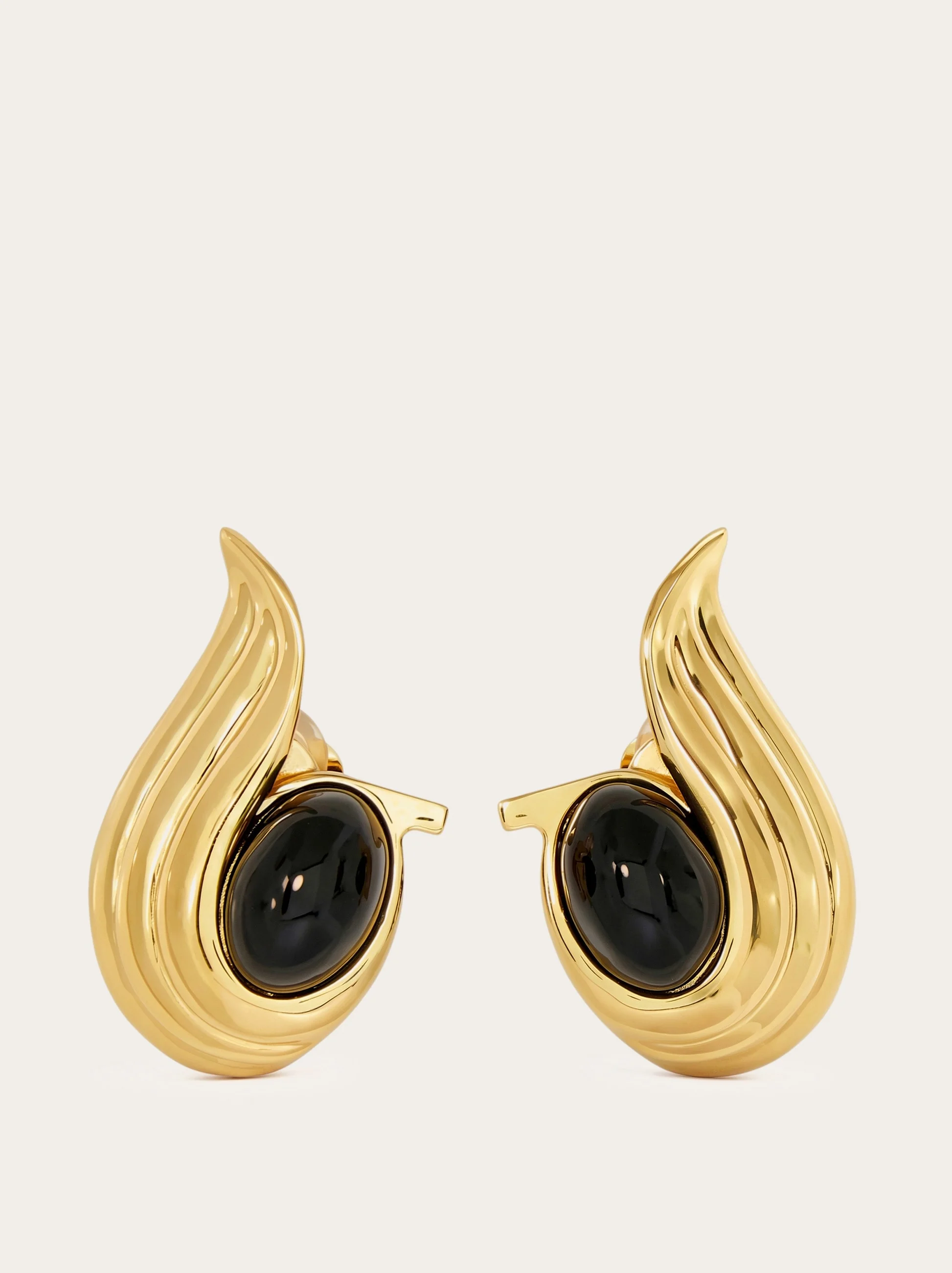 Earrings with gems - 1