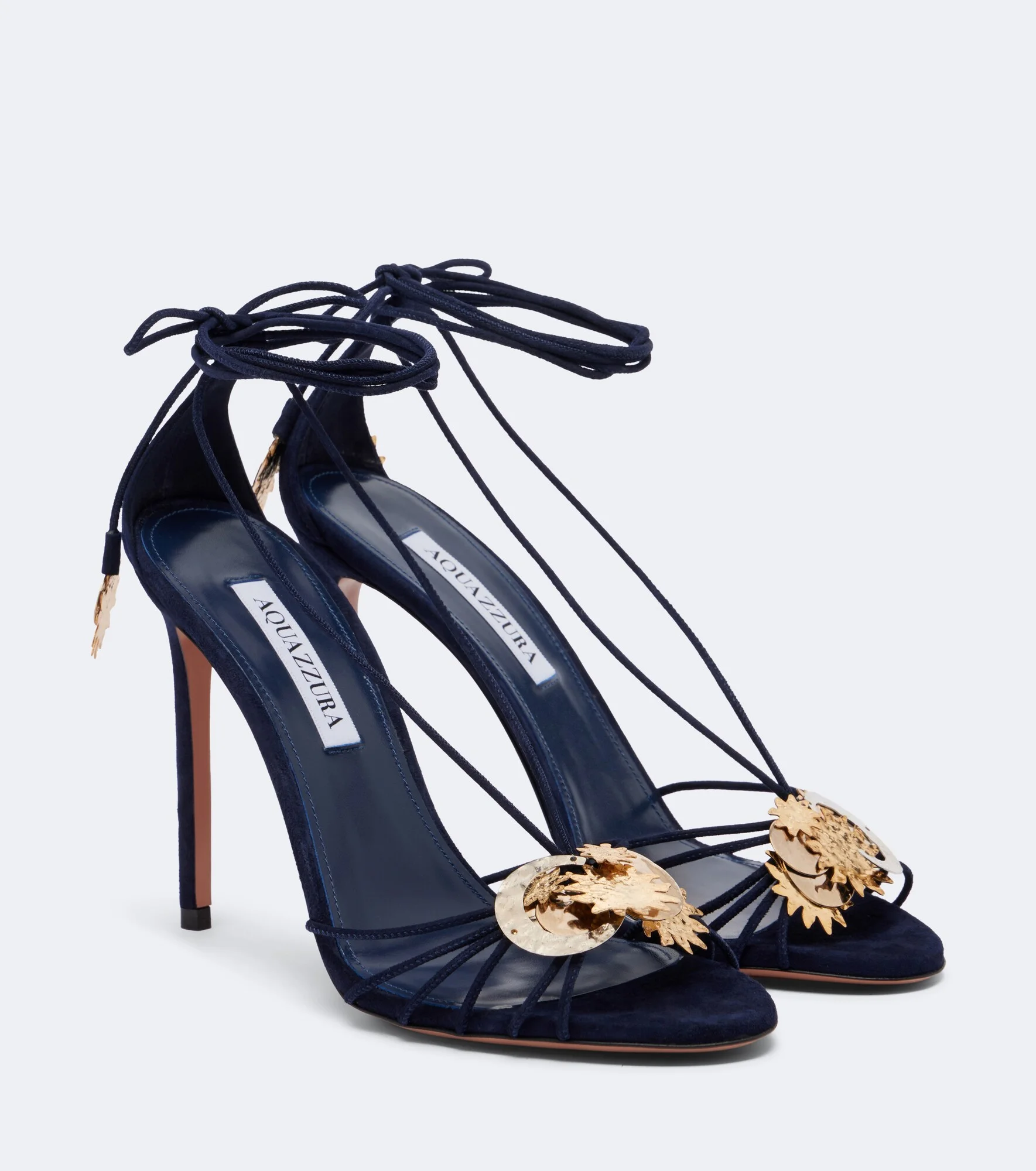 Night Stars embellished suede sandals - 1