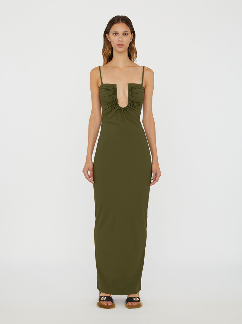 Arced Ruched Lycra Dress 1