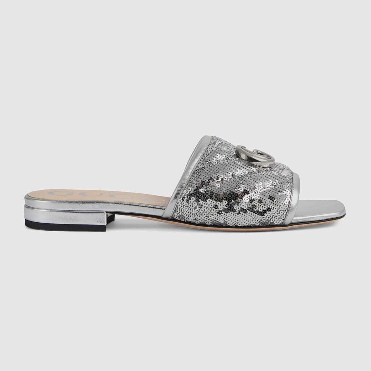 Women's sequin slide sandal - 1