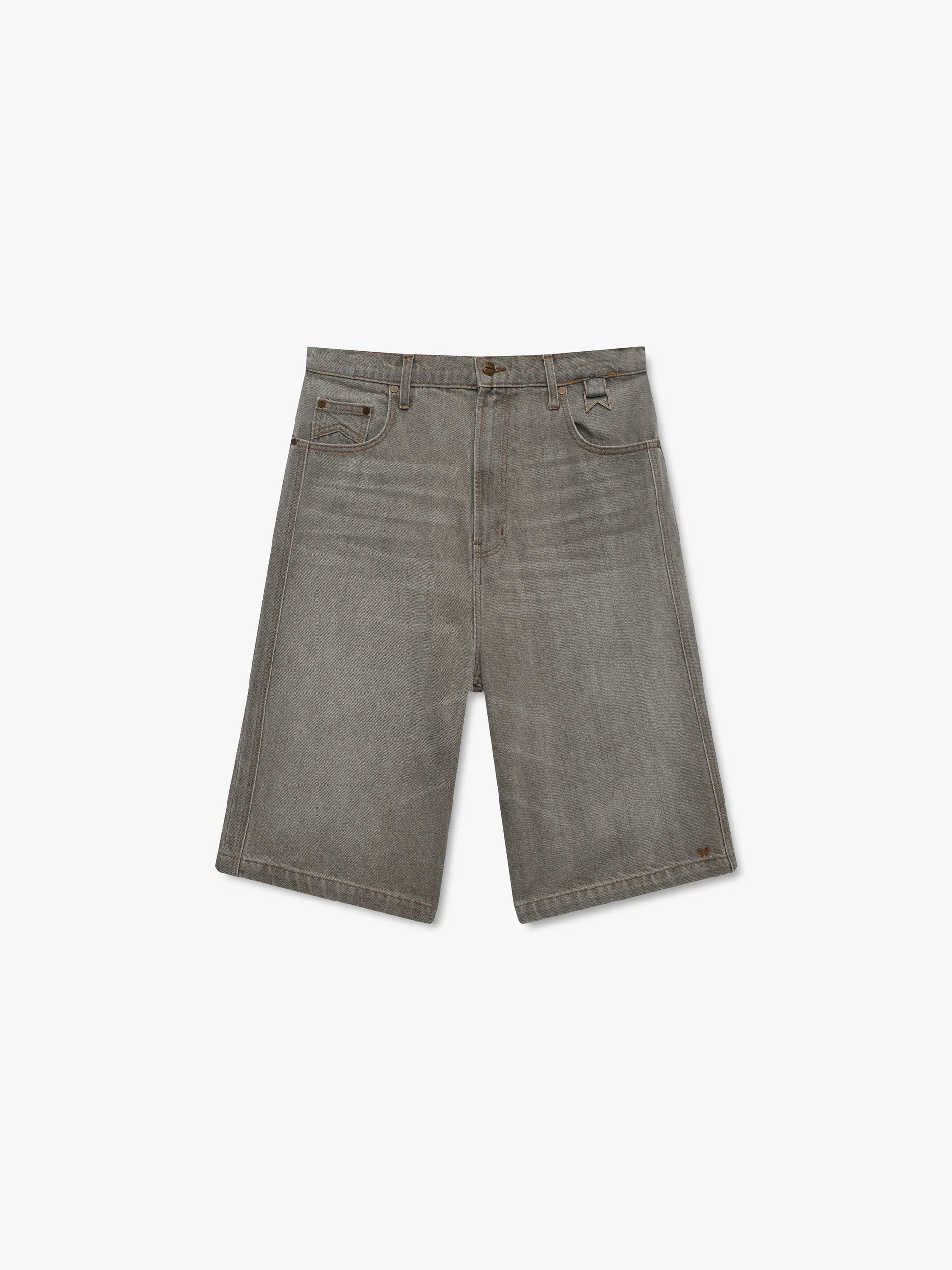 BAGGY TRAXEDO DENIM SHORT - 1