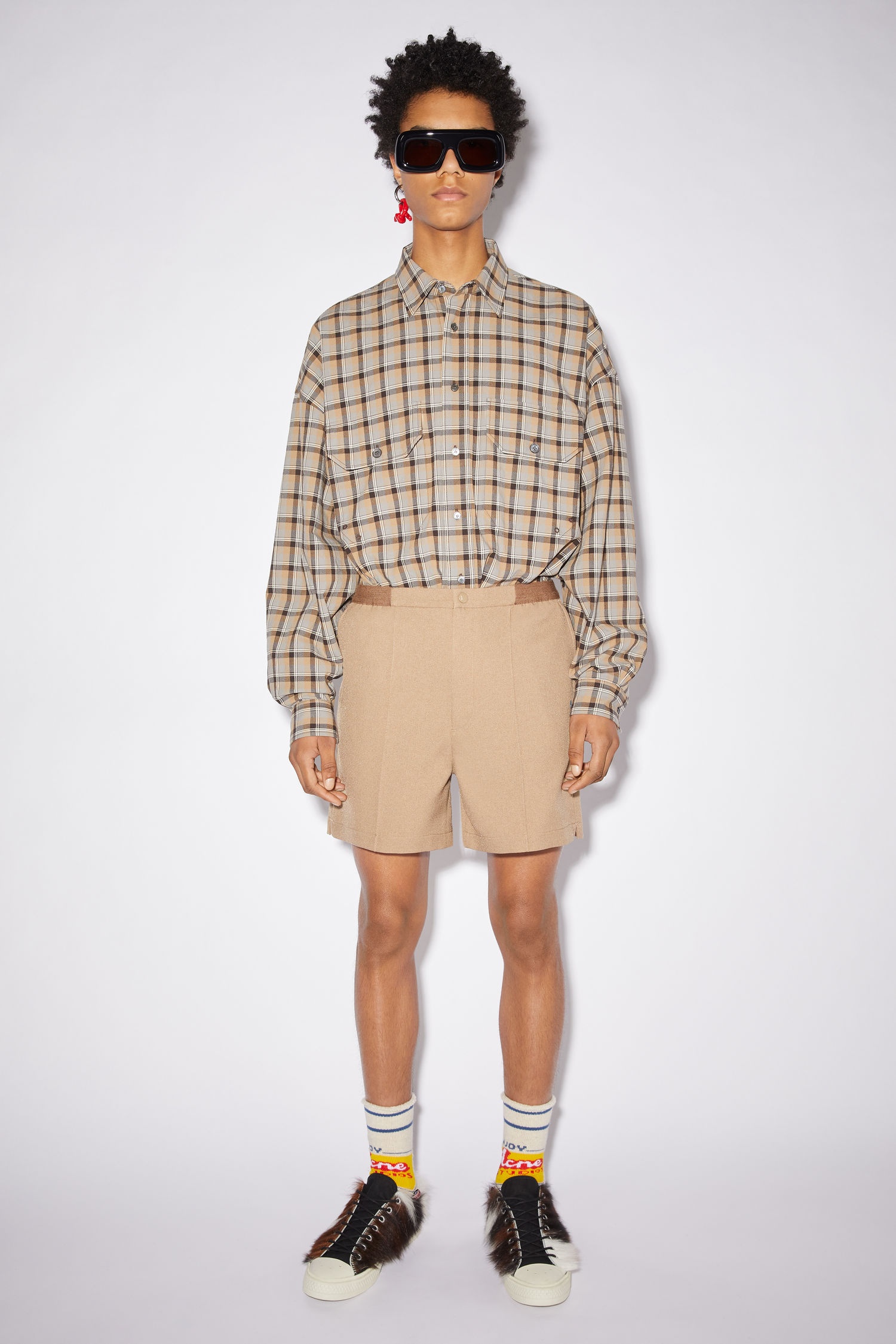 Twill shorts - Hazel beige - 2