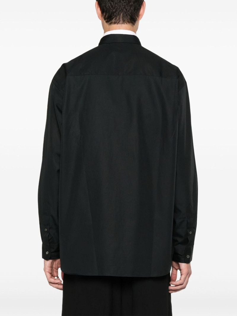 embroidered-logo cotton shirt 4