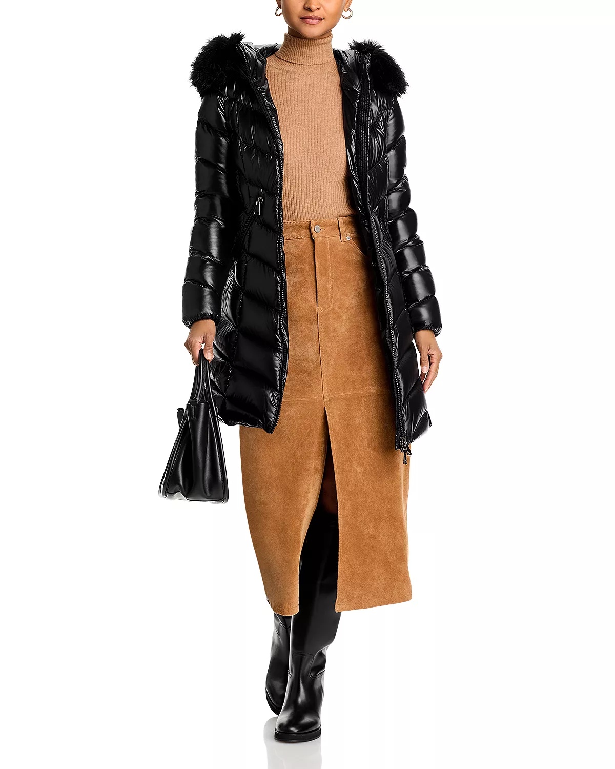 Fulmarus Faux Fur Trim Down Puffer Coat - 8