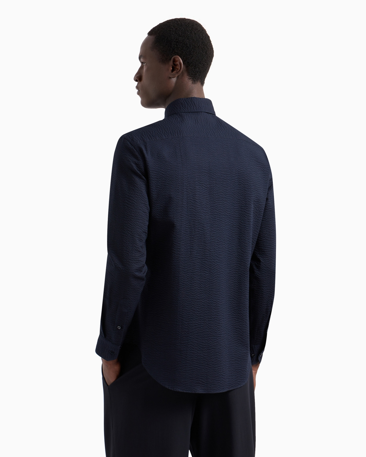 Regular-fit cotton-seersucker shirt - 3