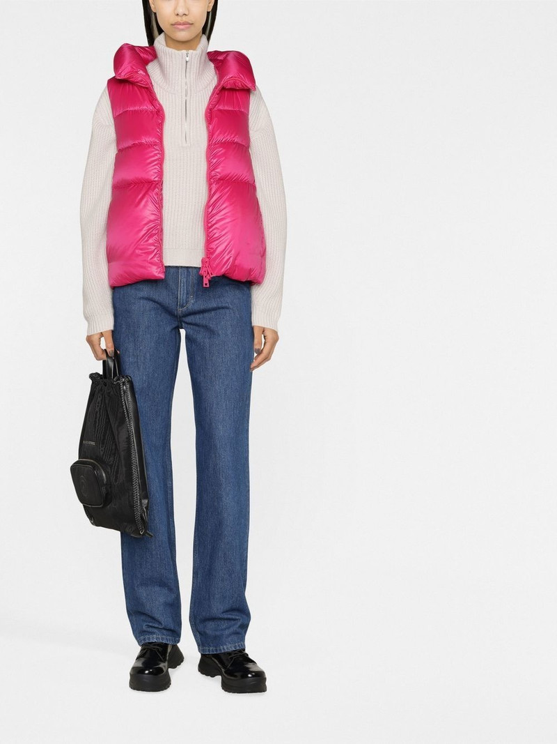 Herno hooded zipped-up padded gilet outlook