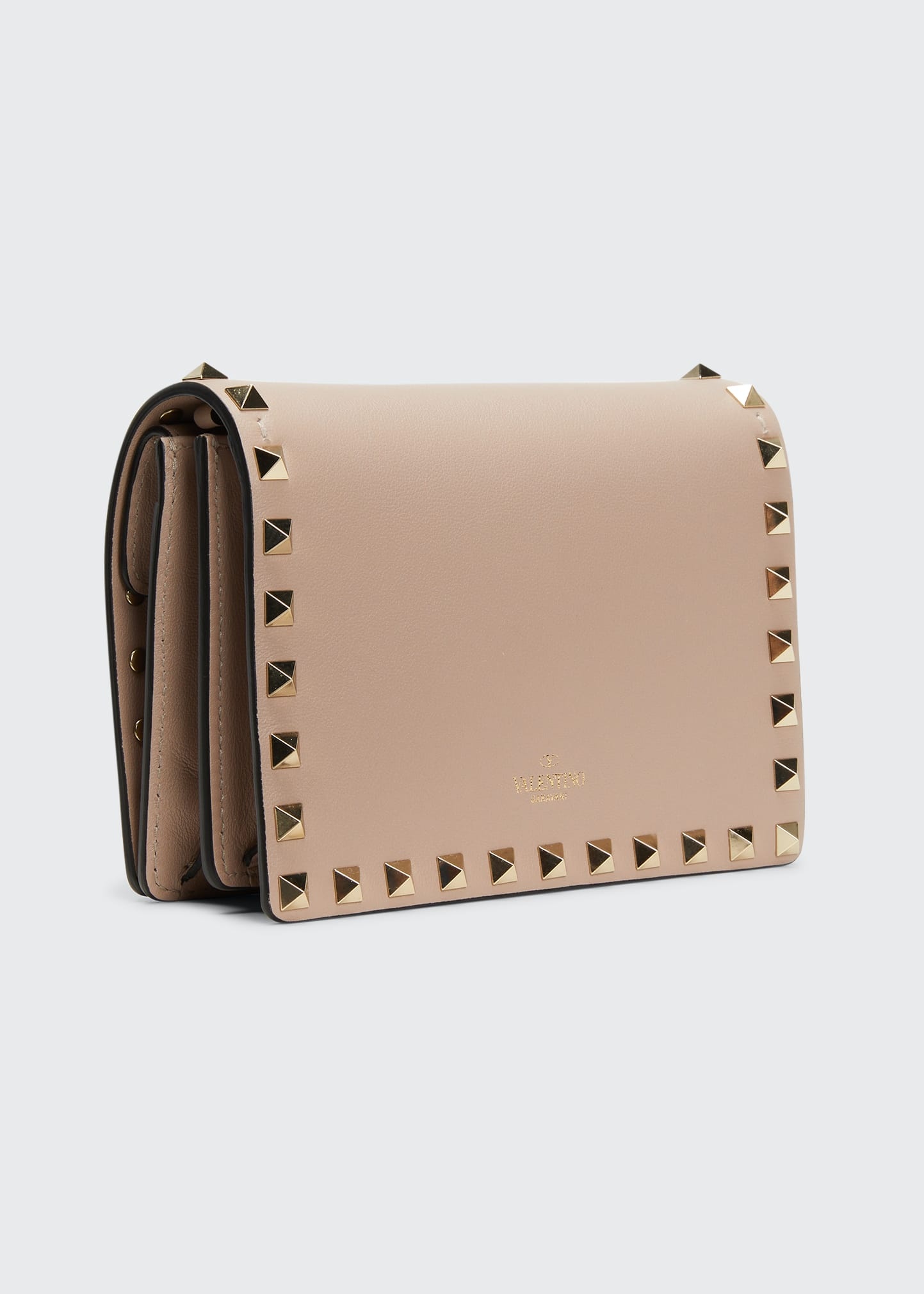 Rockstud Vitello Chain Clutch Bag - 3