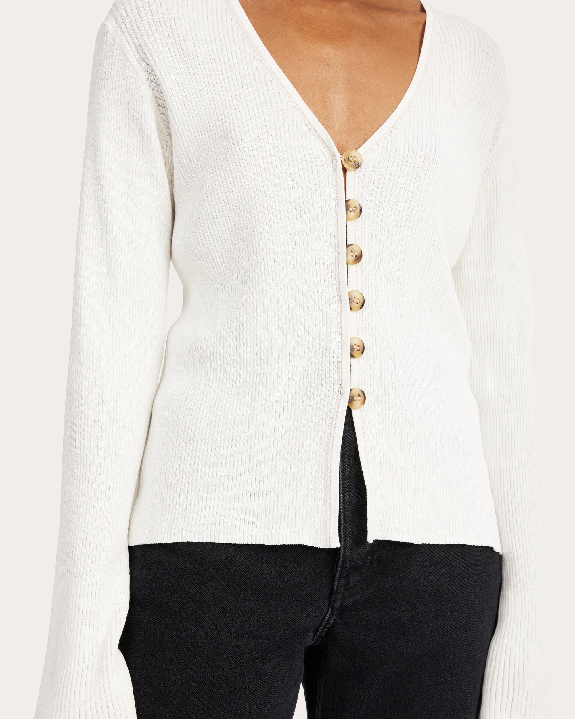 Cirella Ribbed Cotton-Blend Cardigan - 4
