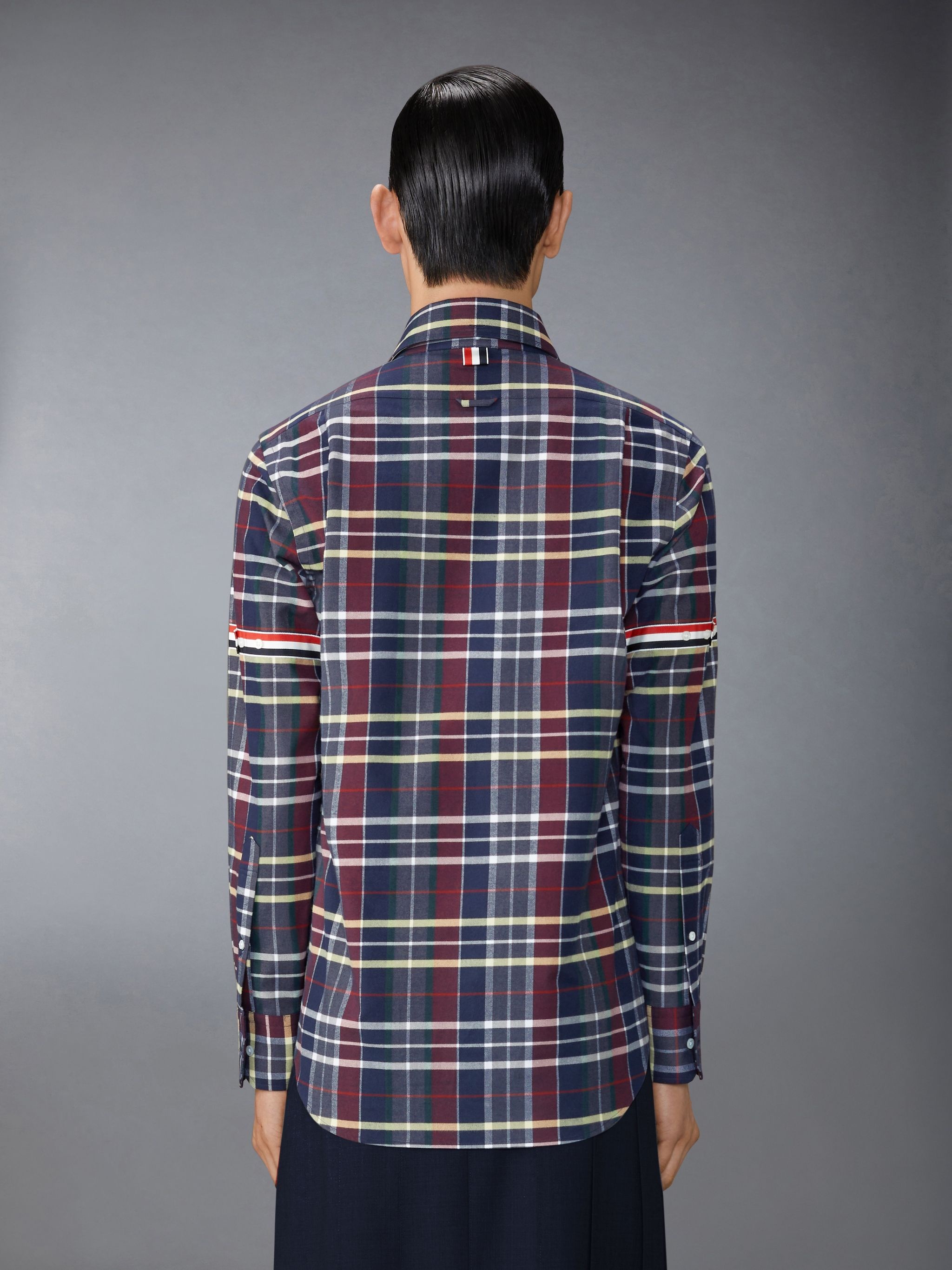 Hunting Tartan Cotton Flannel Armband Shirt - 3