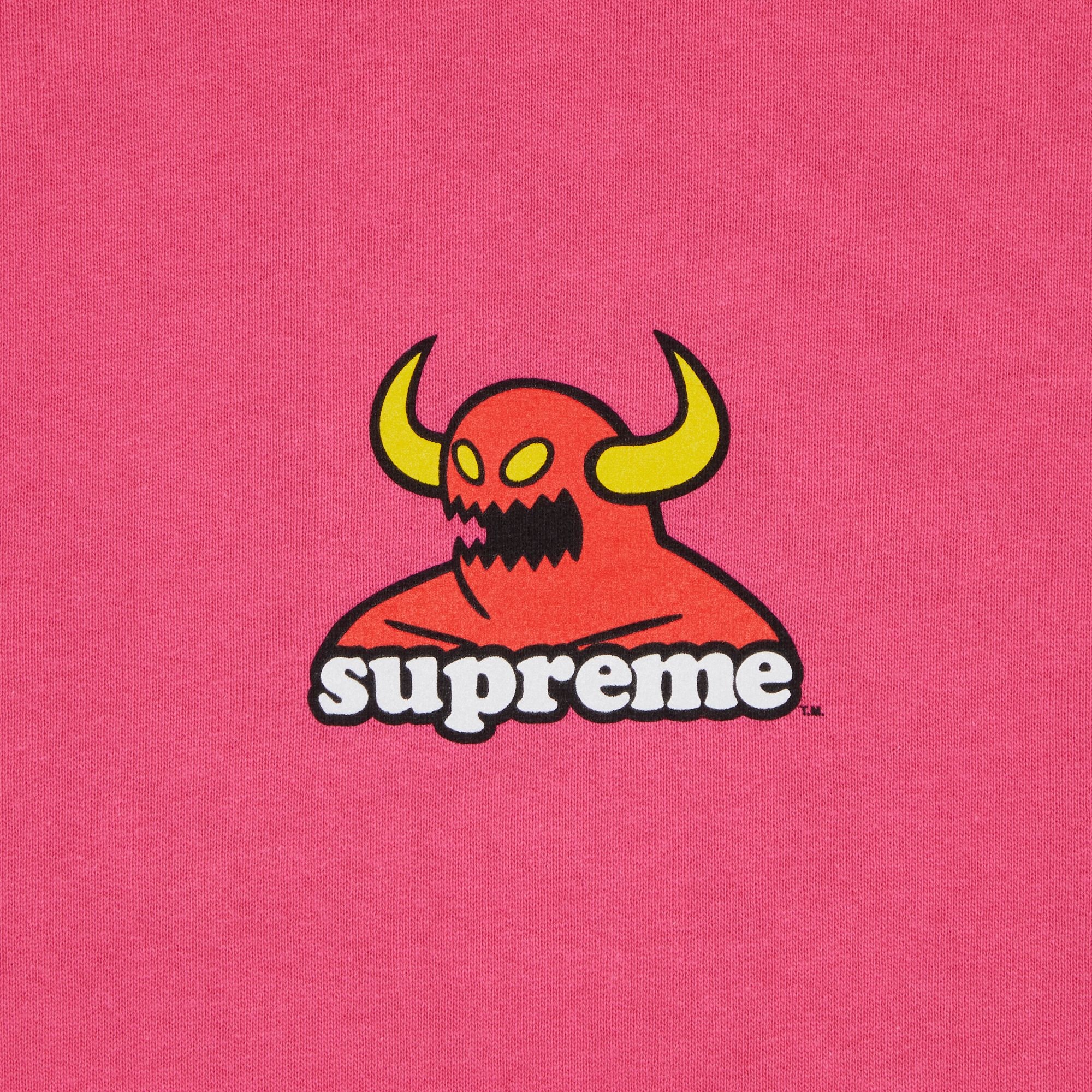 Supreme Supreme x Toy Machine Hooded Sweatshirt 'Magenta