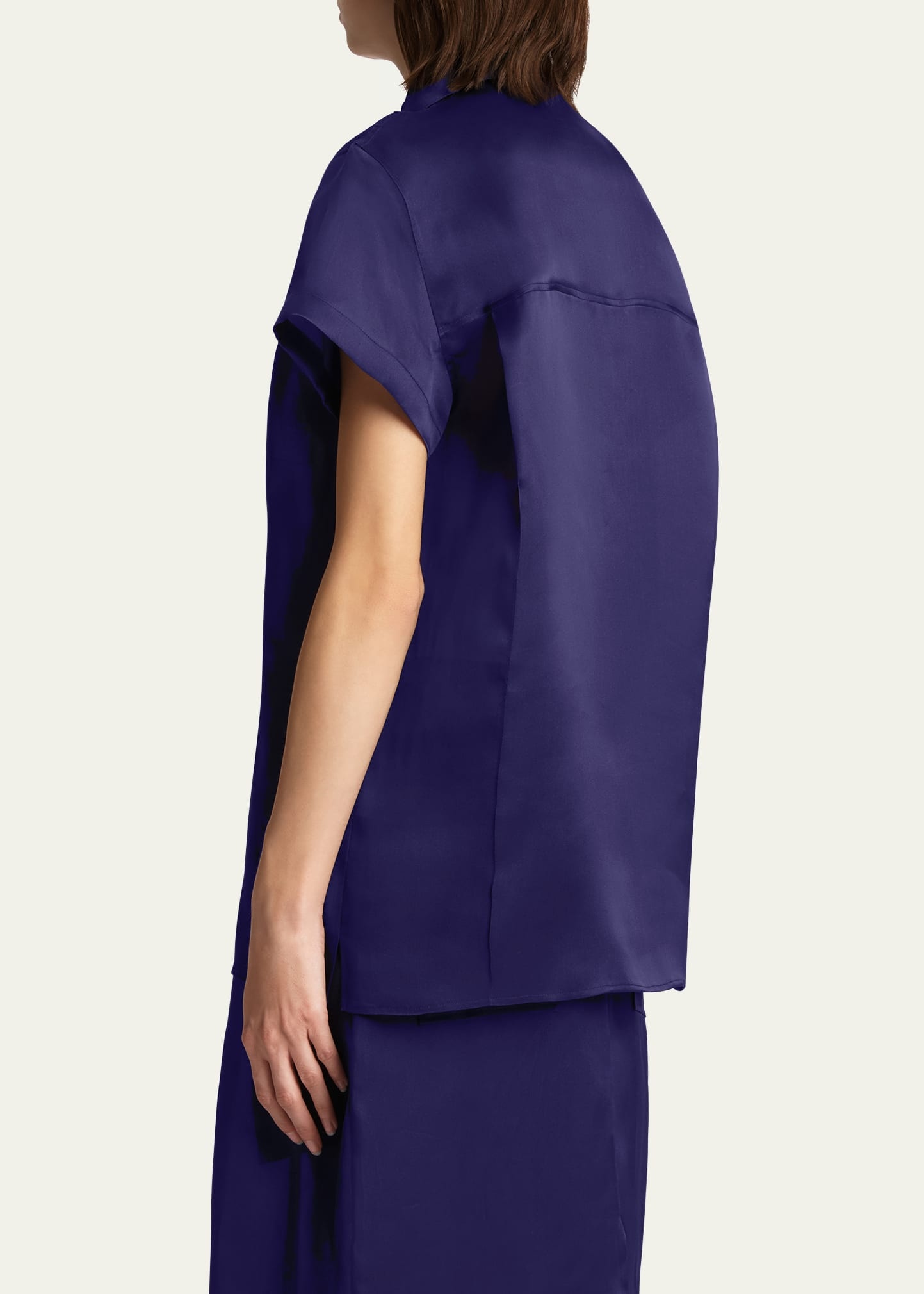 Keefe Short-Sleeve Silk Shirt - 3