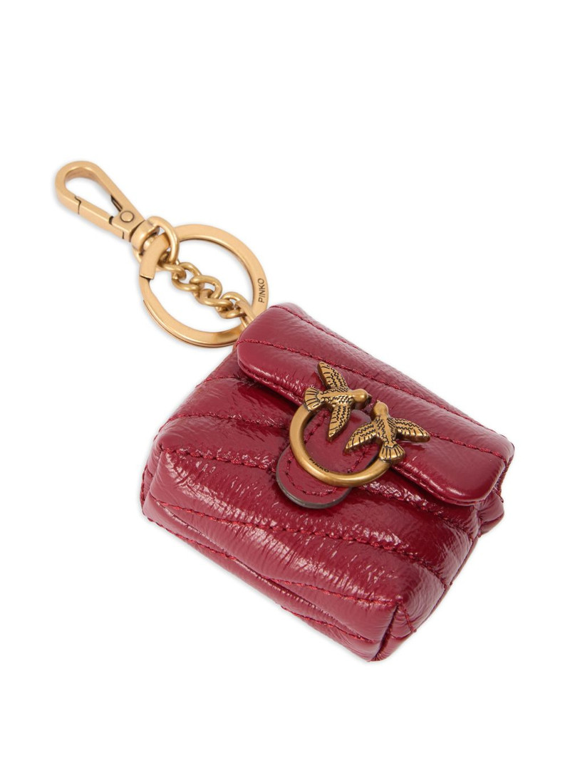 PINKO Love quilted birds AirPods case outlook