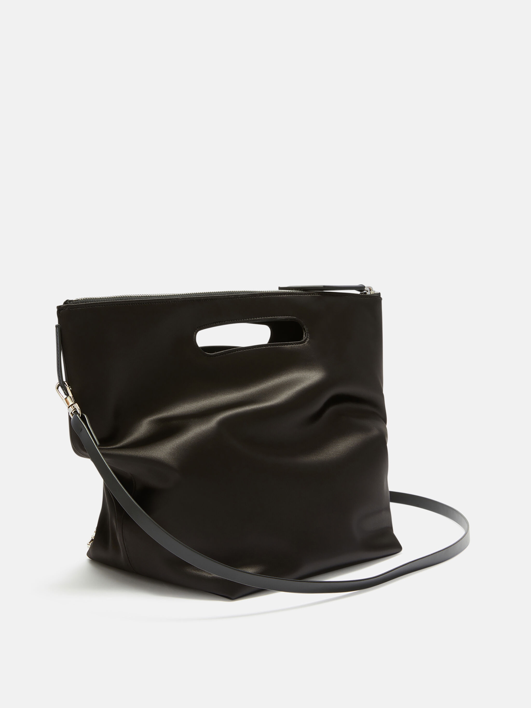''VIA DEI GIARDINI 30'' BLACK TOTE BAG 3