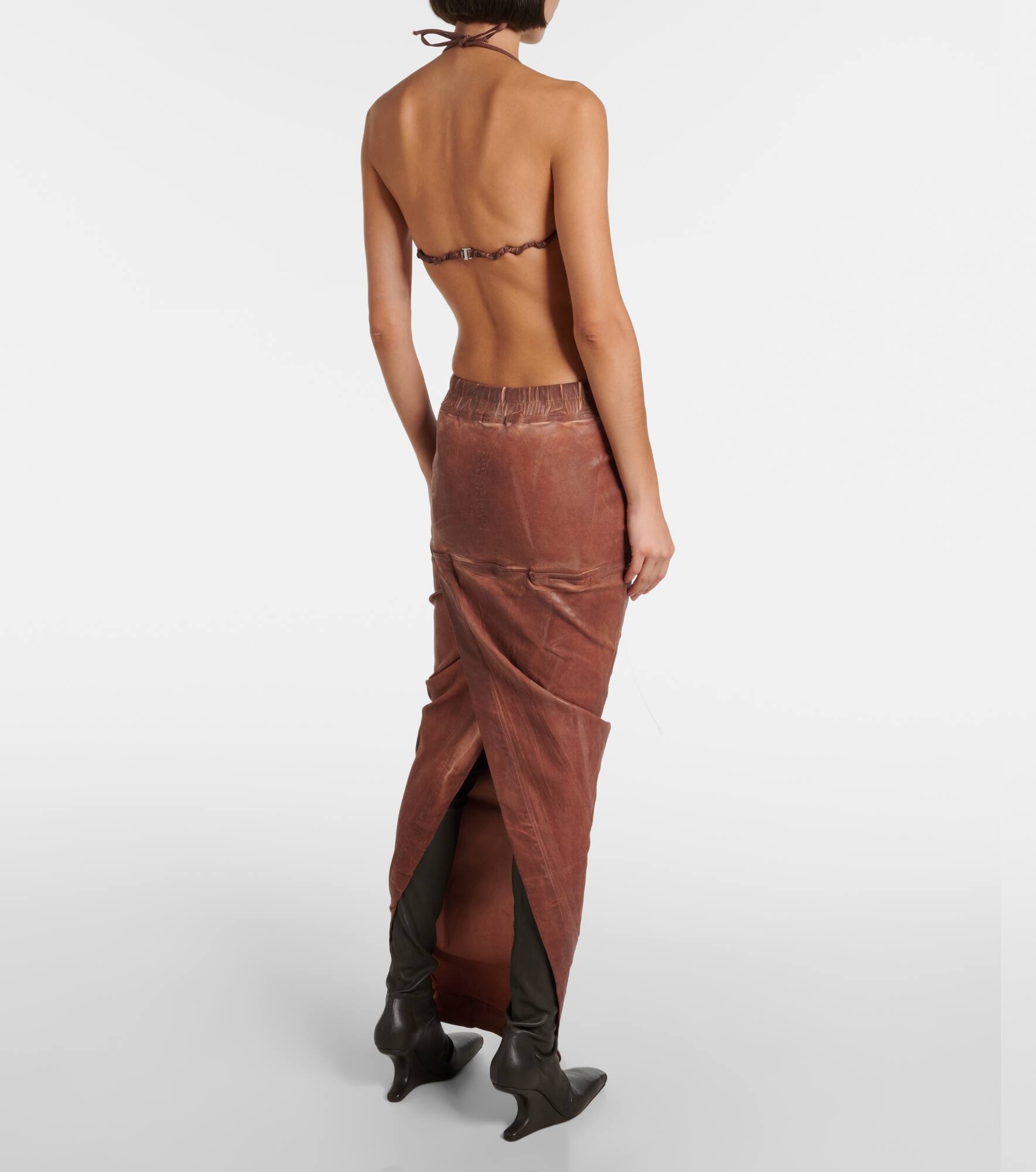 Denim maxi skirt - 3