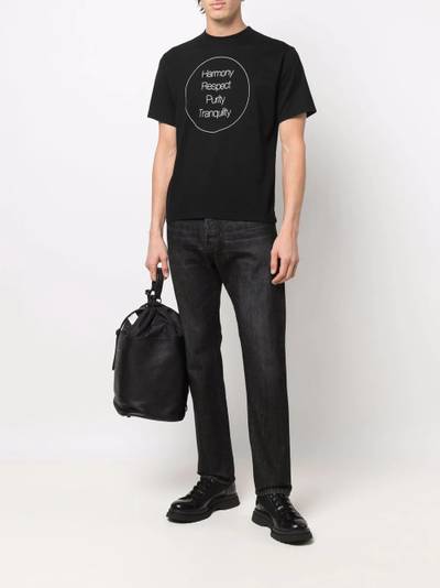 UNDERCOVER slogan-print short-sleeve T-shirt outlook