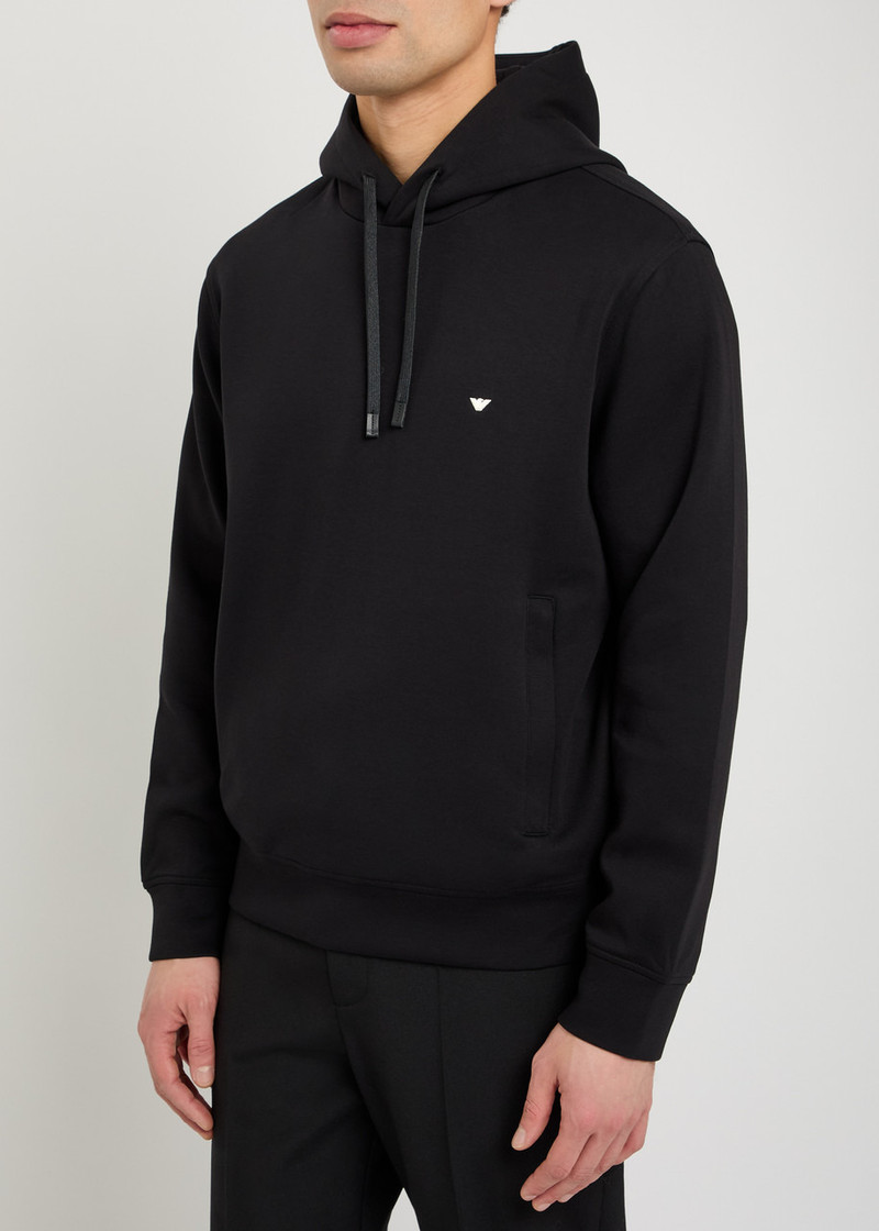 EMPORIO ARMANI Emporio Armani Hooded Jersey Sweatshirt outlook