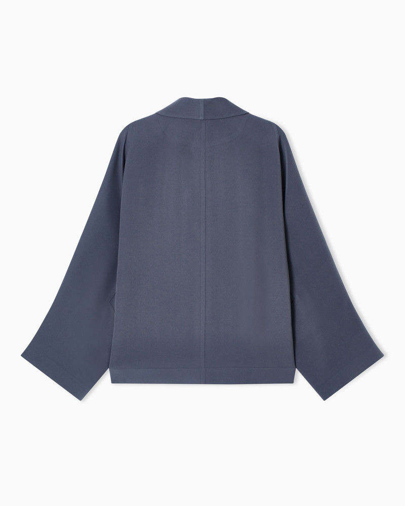 DOUBLE-BREASTED PEA COAT IN TECHNICAL CADY 3