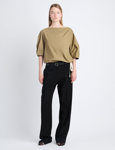 Proenza Schouler Addison Puff Sleeve Top in Washed Cotton Poplin outlook
