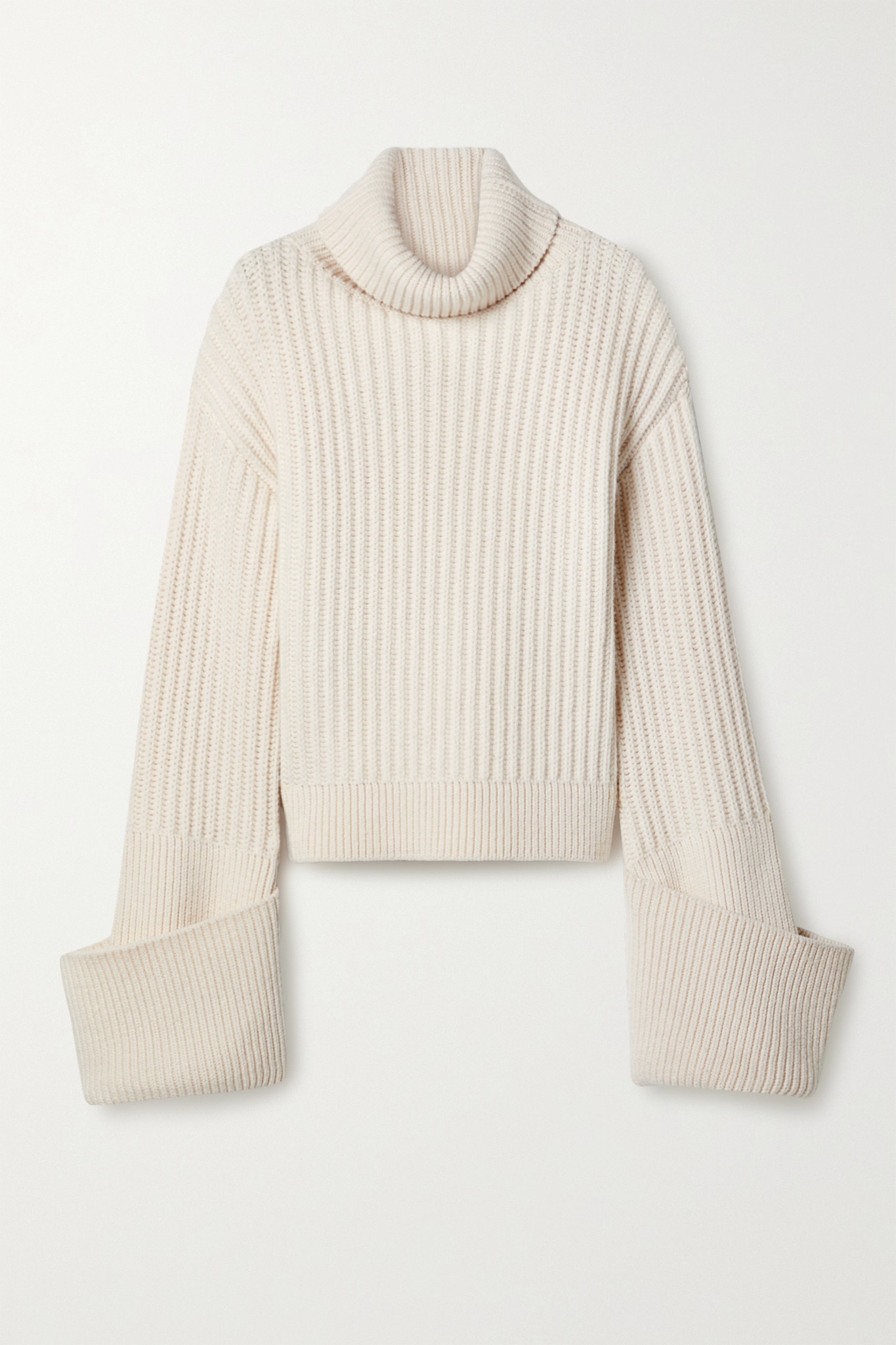 Aneke oversized ribbed wool turtleneck sweater - 1