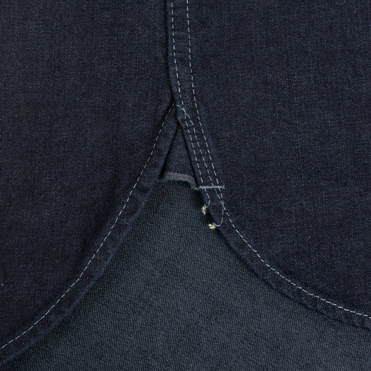 IHSH-321-OD 10oz Selvedge Denim Western Shirt - Indigo Overdyed Black - 9