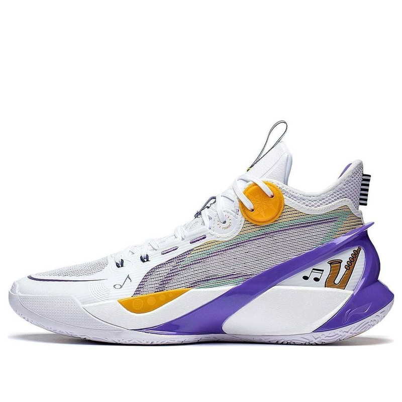 Li-Ning Sonic 10 Ultra Mid 'White Purple Yellow' ABAS145-4 - 1