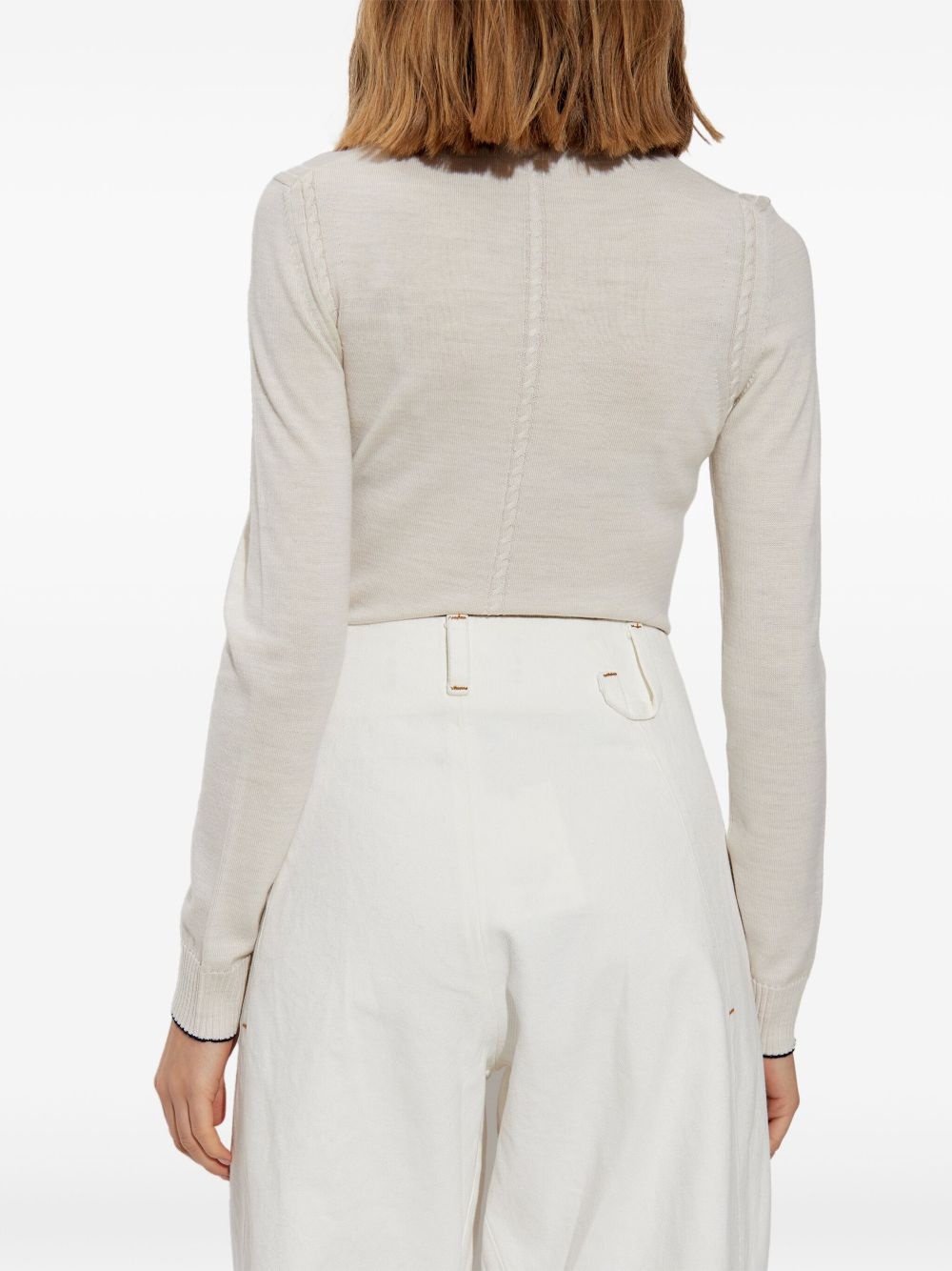 Tricot polo top - 4