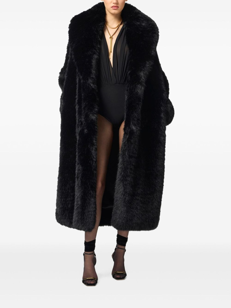 ELISABETTA FRANCHI faux-fur coat outlook