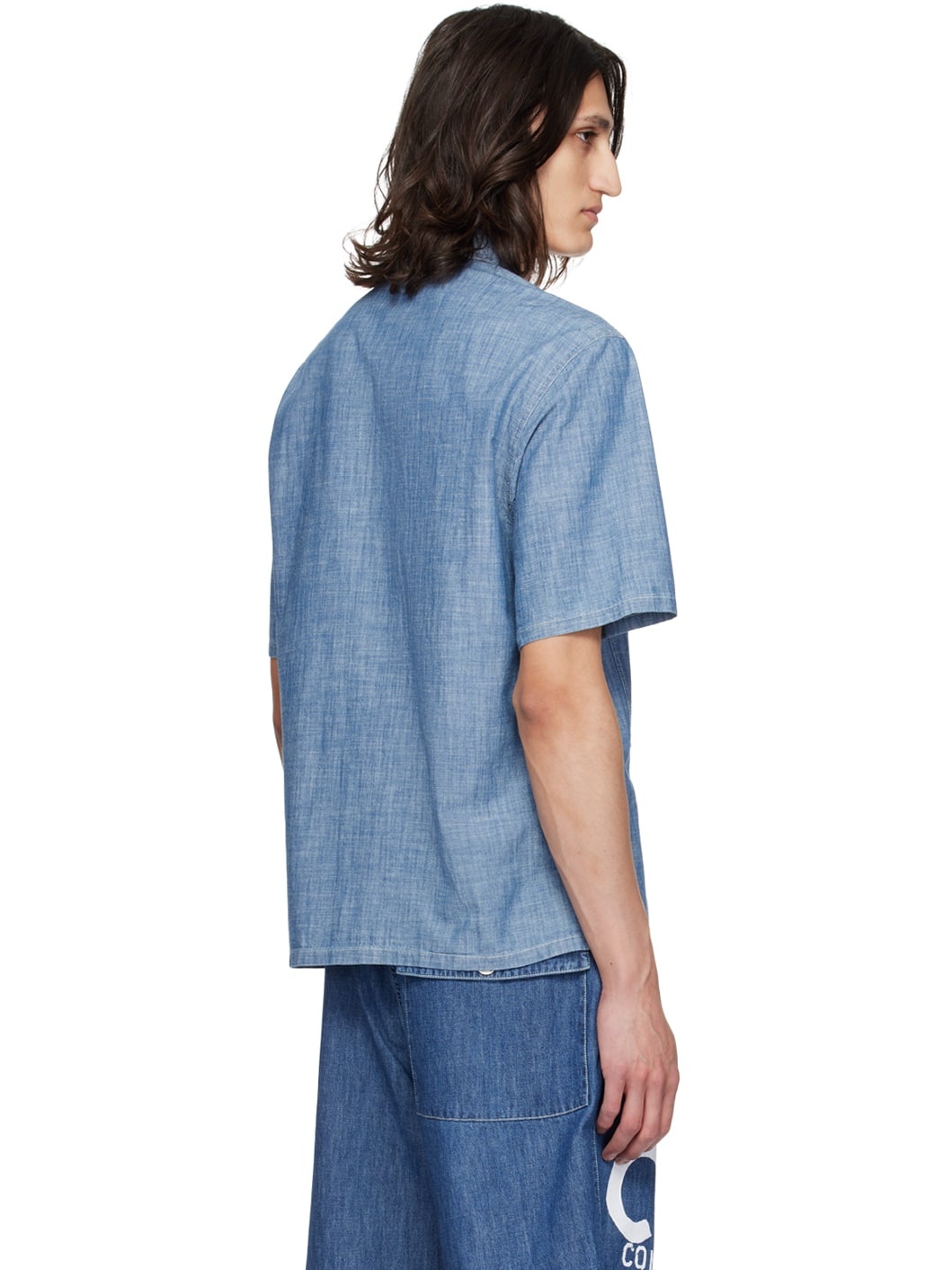 Blue Printed Shirt - 3