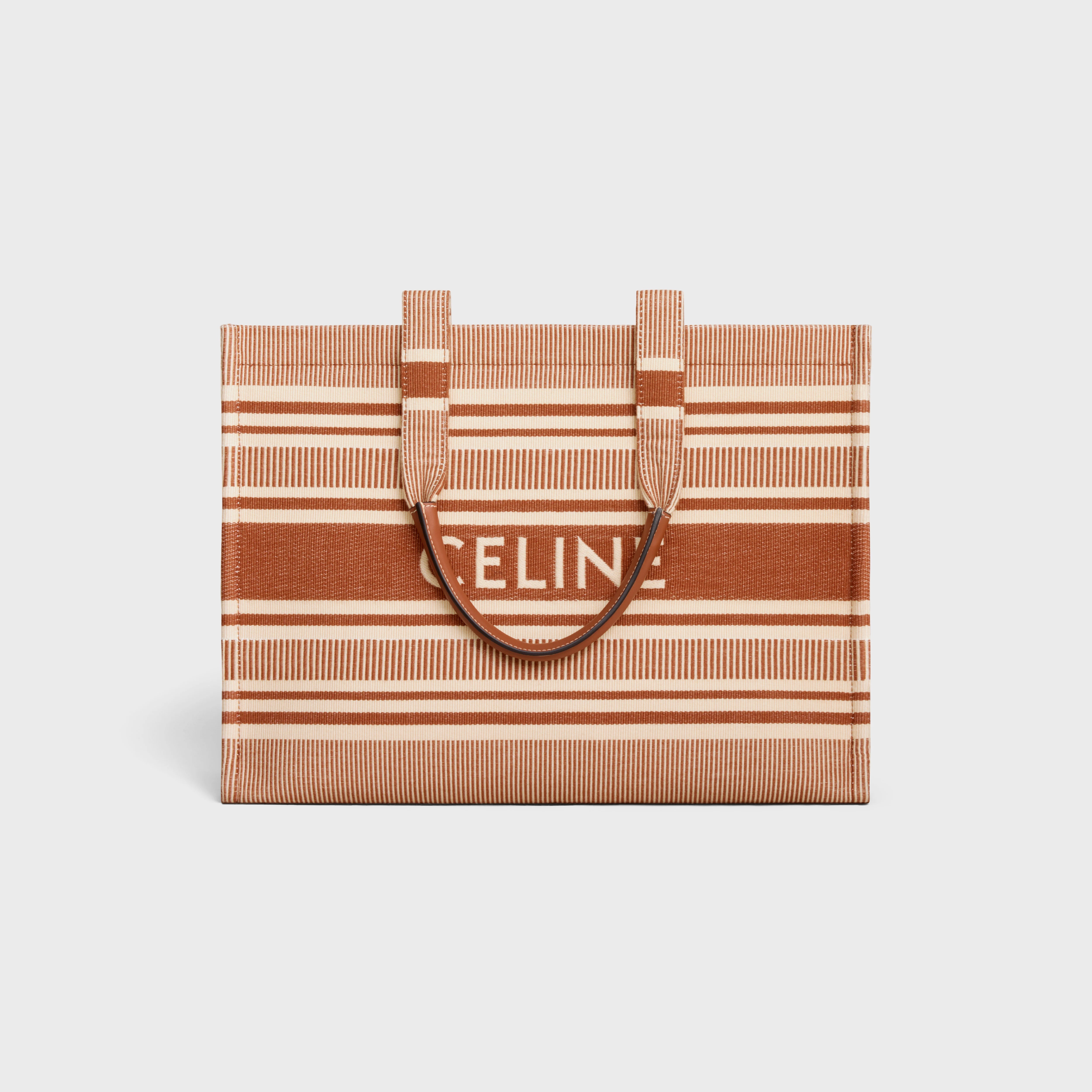 Large Cabas Thais in STRIPED TEXTILE WITH CELINE - 1