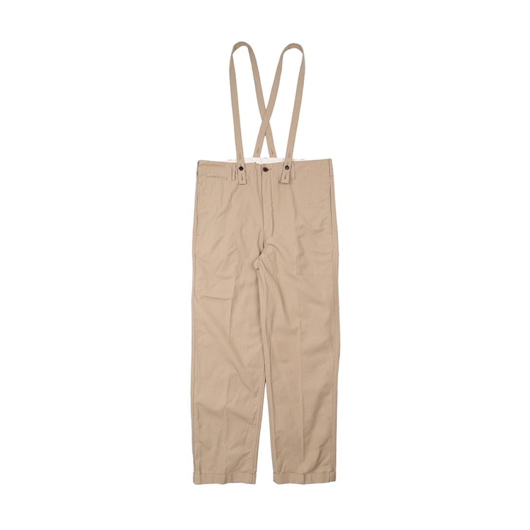 CAMUS BRACES PANTS WD BEIGE - 1