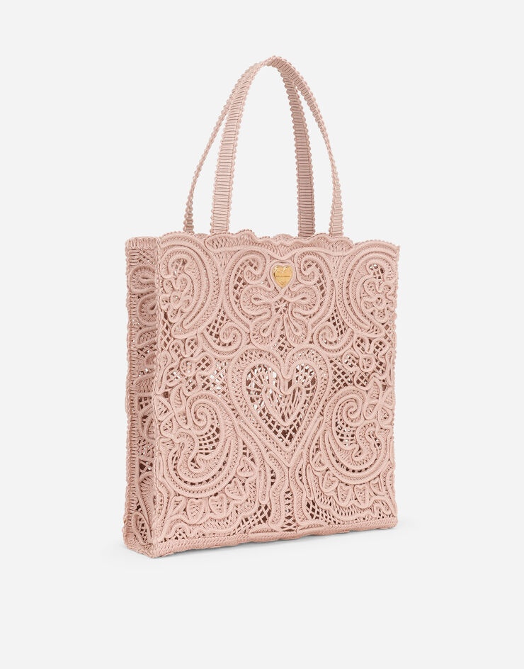 Medium shopper with cordonetto embroidery - 3