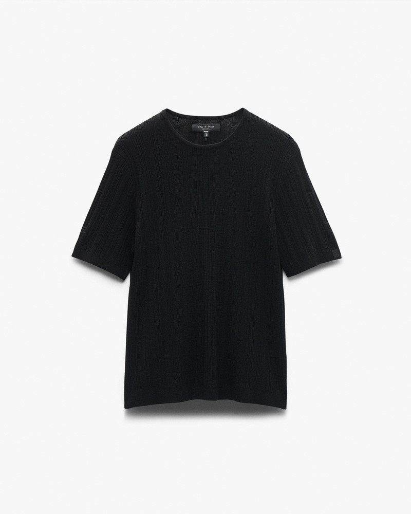 Crawford Wool-Cashmere Sweater Tee 2