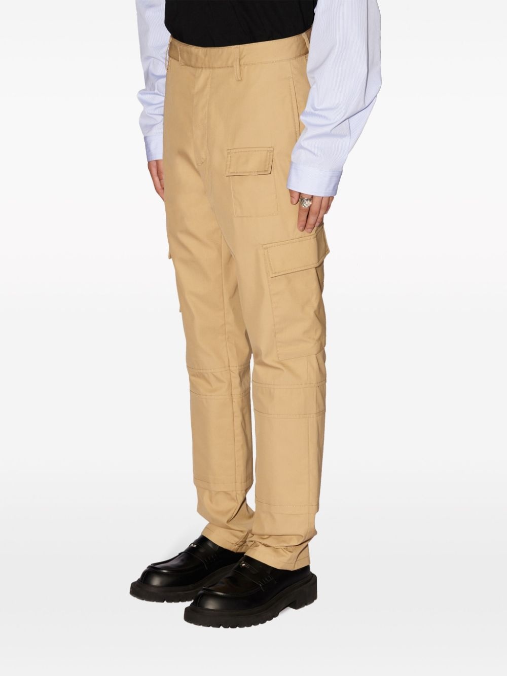 panelled cargo trousers - 5