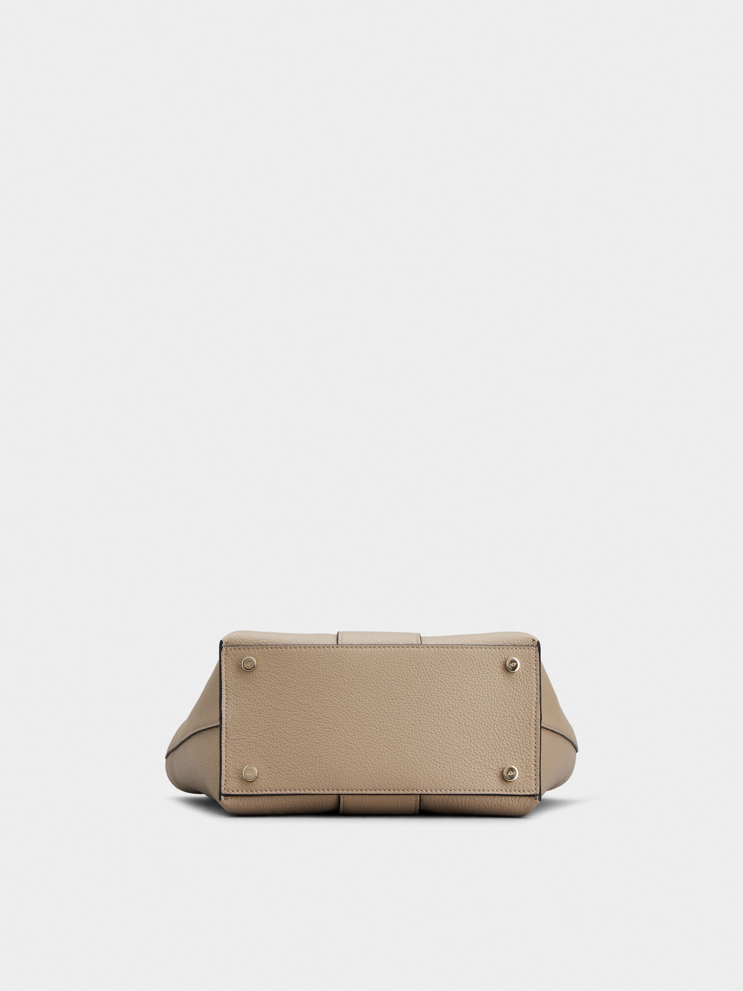 Viv' Choc Mini Shopping Bag in leather - 6