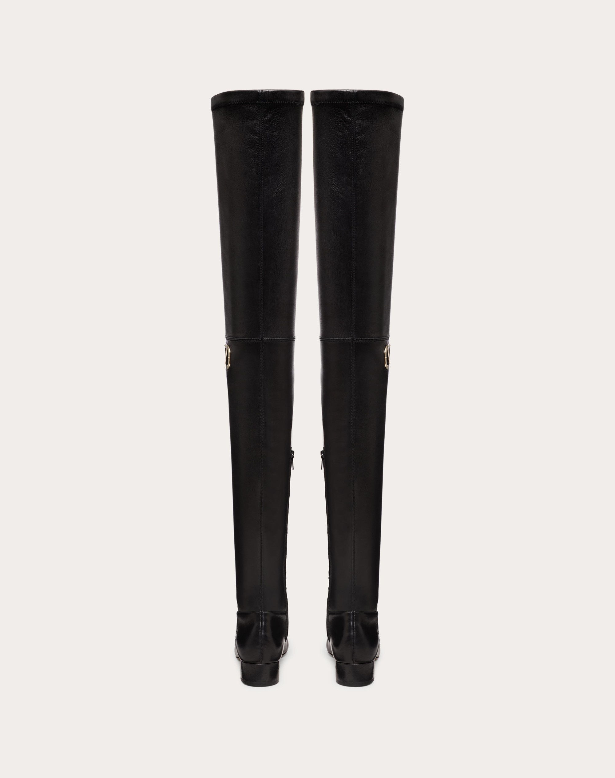 VLOGO TYPE OVER-THE-KNEE BOOT IN STRETCH NAPPA 30MM - 3