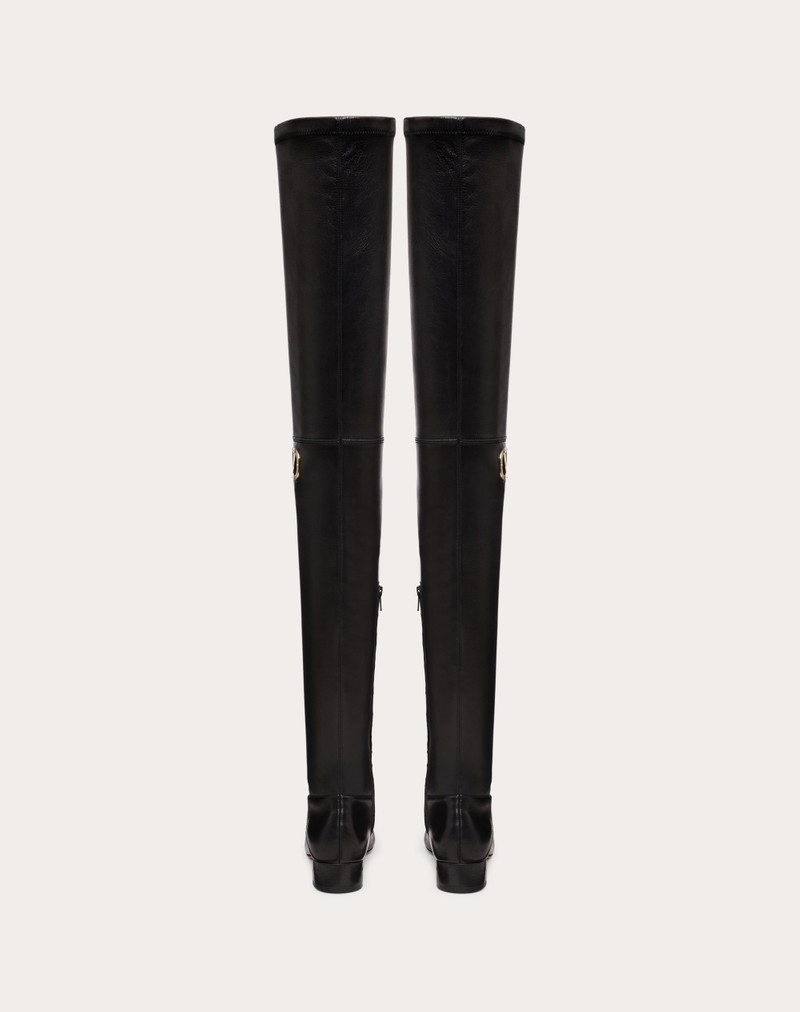 VLOGO TYPE OVER-THE-KNEE BOOT IN STRETCH NAPPA 30MM 3