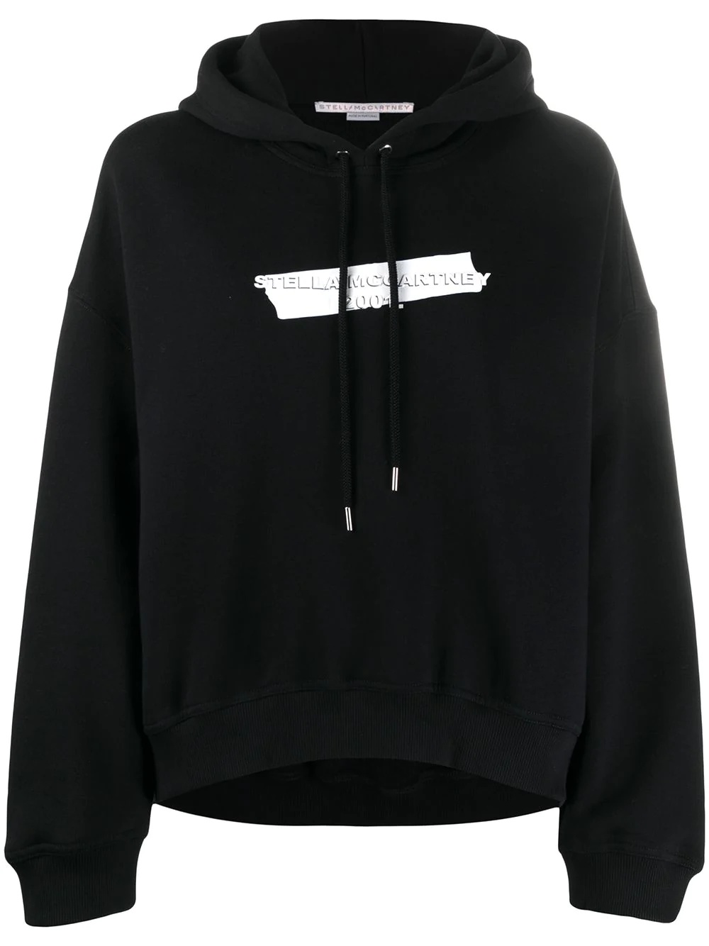 logo-print drawstring hoodie - 1