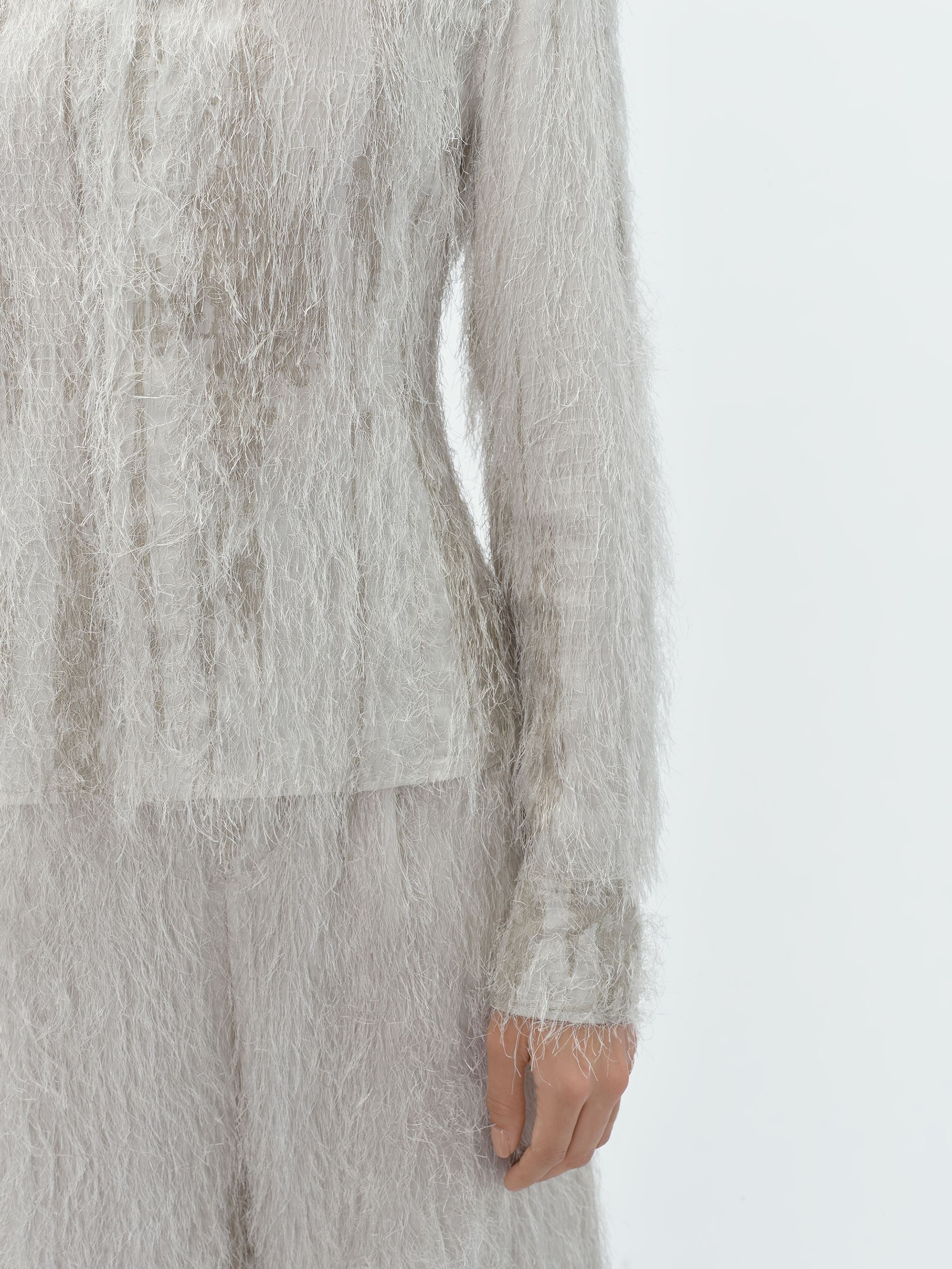 EYELASH BUTTON DOWN SHIRT - 6